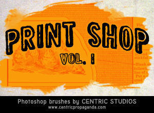 Print Shop Vol. I Photoshop brush