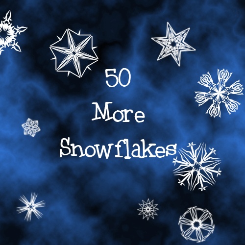 50 More Snowflakes Photoshop brush