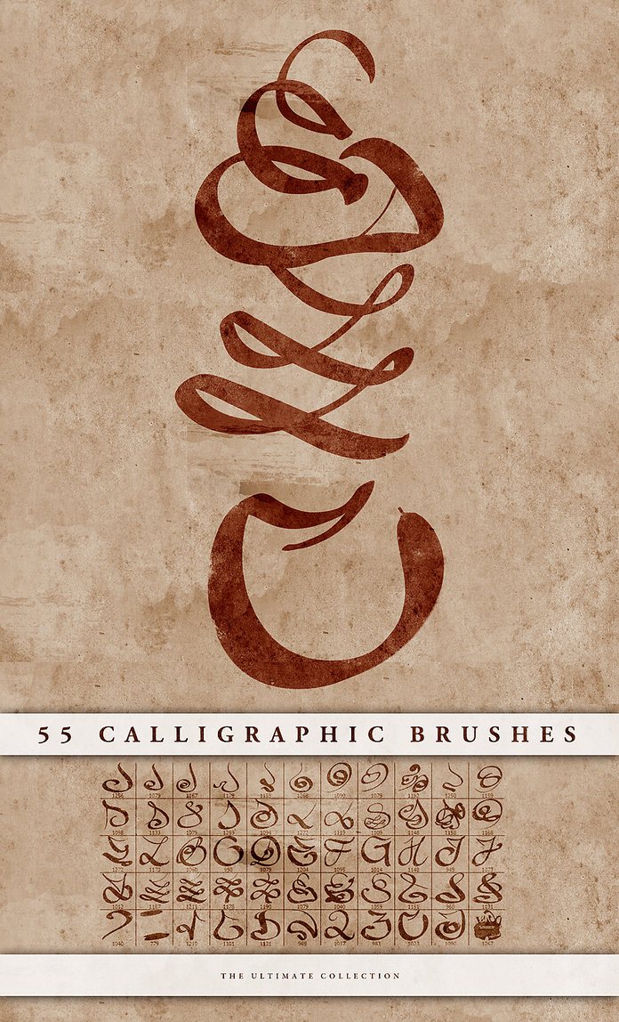 calligraphy free brushes photoshop