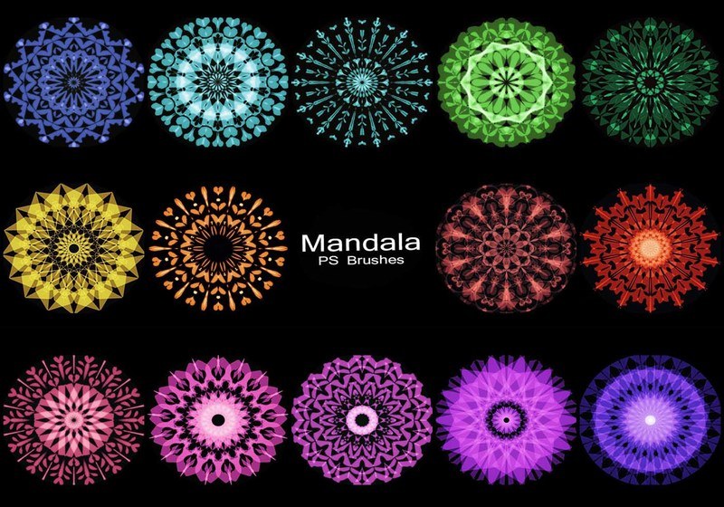 20 Mandala PS Brushes abr. vol.6 Photoshop brush