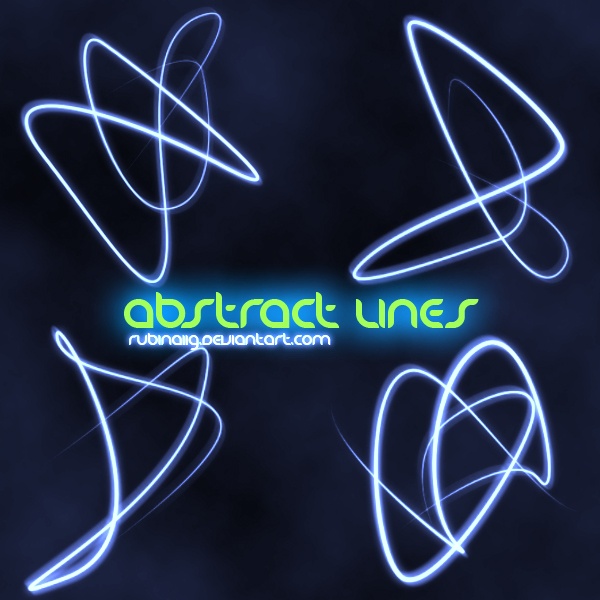 Abstract Lines Brushes Techno Photoshop Brushes Brushlovers Com
