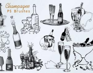 20 Champagne PS Brushes abr.vol.3 Photoshop brush
