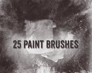 25 Free Paint Brushes Photoshop brush