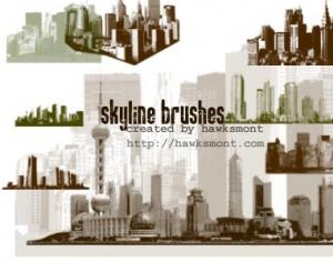 Skylines Photoshop brush