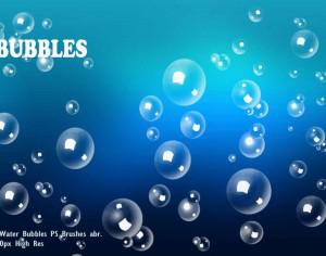  Water Bubbles PS Brushes abr. Photoshop brush