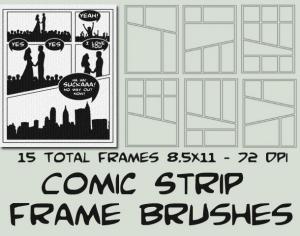 Comic Strip Starter Frames Photoshop brush