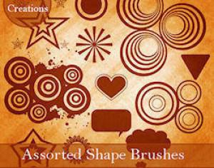 Assorted Shape Brushes Photoshop brush