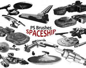 20 Spaceship PS Brushes abr. vol.3 Photoshop brush
