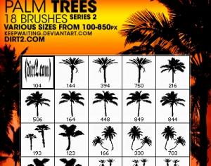 Free Brushes: PALM TREE BRUSHES SET.2 | Nature | Andrew