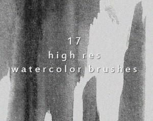17 Creative High Resolution Watercolor Brushes Photoshop brush