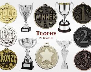 20 Trophy PS Brushes abr.vol.10 Photoshop brush
