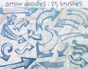Arrow Doodles Brushes Photoshop brush