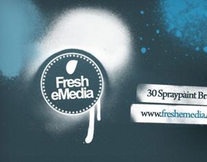 Free 30 Spray Paint Brushes