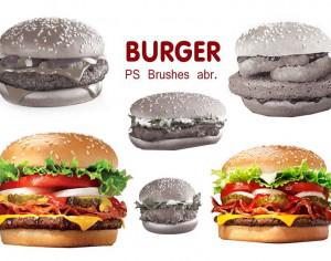 20 Burger PS Brushes abr. vol.3 Photoshop brush