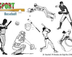 Baseball Ps Brushes abr Photoshop brush