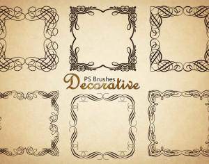 20 Decorative Border PS Brushes abr. Vol.4 Photoshop brush