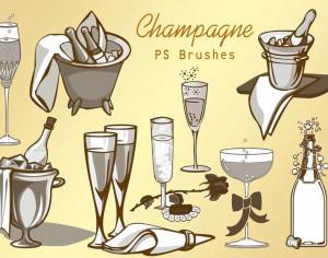 20 Champagne PS Brushes abr.vol.1 Photoshop brush