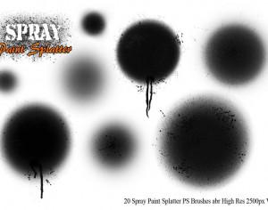 Spray Paint Splatter PS Brushes Vol.2 Photoshop brush