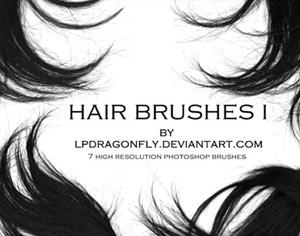 Free Brushes: Hair Brushes 1 | Texture | lpdragonfly