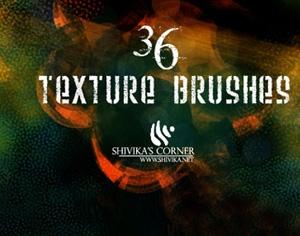 36 Texture Brushes Photoshop brush