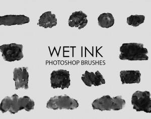 Free Wet Ink Photoshop Brushes 2 Photoshop brush