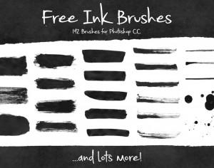192 Free Ink Brushes for Photoshop Photoshop brush