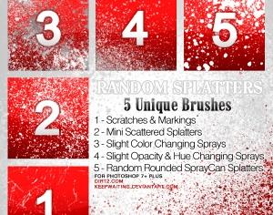Free Brushes: Random Splatters | Splat | Andrew