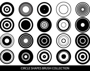 Circle Shapes Brush Collection Photoshop brush
