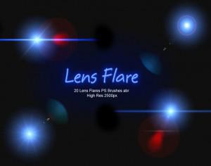 20 Lens Flares PS Brushes abr vol.5 Photoshop brush