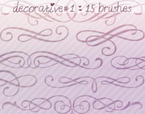 Decorative Brushes 1 Photoshop brush