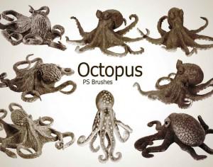 20 Octopus PS Brushes abr.vol.2 Photoshop brush