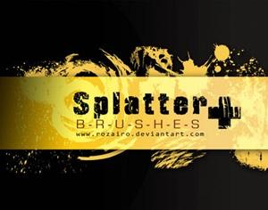 Splatter + Photoshop brush
