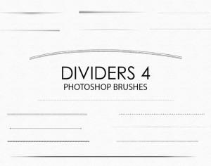 Free Hand Drawn Dividers Photoshop Brushes 4 Photoshop brush