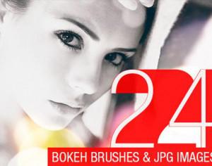 24 Abstract Bokeh Brushes Photoshop brush