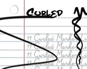 Free Curled Marker Lines Brushes