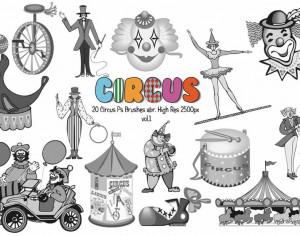 20 Circus Ps Brushes abr. vol.1 Photoshop brush