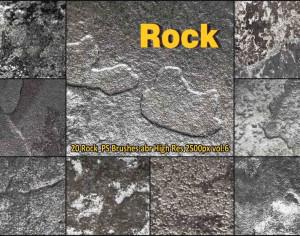 Rock Texture PS Brushes abr vol.6 Photoshop brush