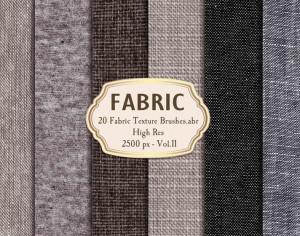 20 Fabric Texture Brushes Vol.11 Photoshop brush