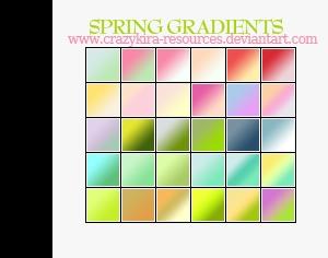 Spring Gradients Photoshop brush