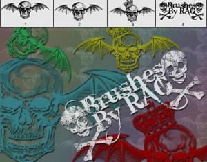 Skull Brush Pack  Photoshop brush
