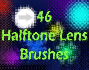 46 Halftone Lens Brushes Photoshop brush