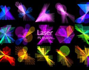 20 Laser PS Brushes abr. vol.10 Photoshop brush