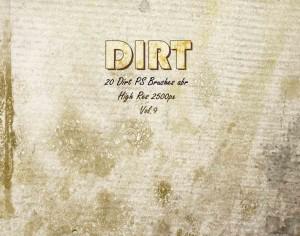 20 Dirt Brushes abr.vol.9 Photoshop brush