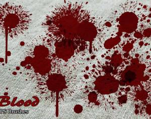 20 Blood Splatter PS Brushes abr vol.6 Photoshop brush
