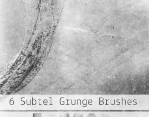 6 Subtle Grunge Brushes Photoshop brush