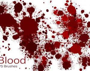 20 Blood Splatter PS Brushes abr vol.4 Photoshop brush