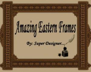 Amazing Eastern Frames ;)  Photoshop brush