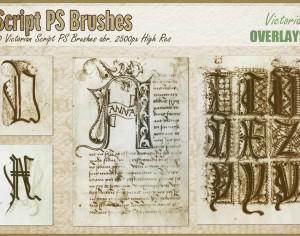 Victorian Script PS Brushes abr. Photoshop brush