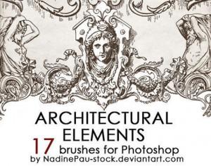 Architectual ornaments brushes Photoshop brush
