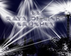 22 Rays of Light Brushes Photoshop brush